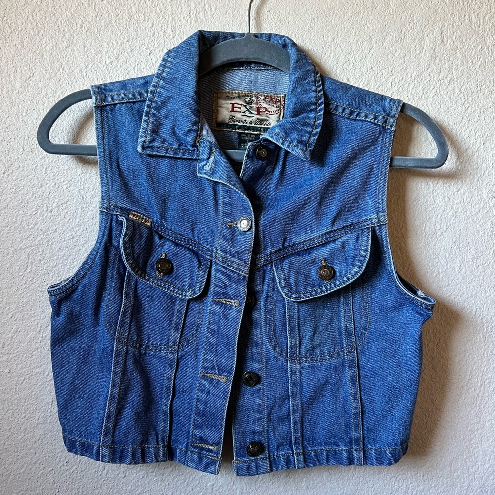 Exp Jeans by Express Vintage Denim Vest!